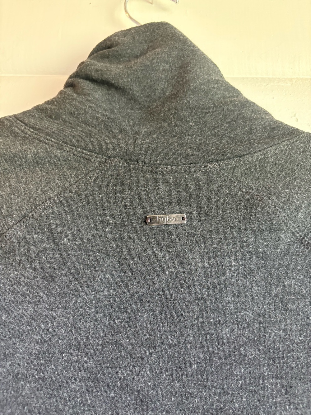 Lole Charcoal Funnel Neck Sweatshirt Dress Zip Hem XS - Picture 8 of 9
